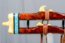 Redwood Burl Native American Flute, Minor, Mid A-4, #N3Ka (11)
